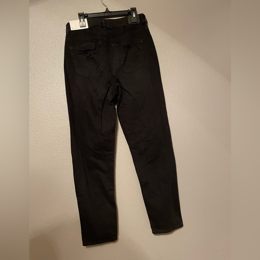 Black Ripped Mom Jeans - Picture 4 of 5
